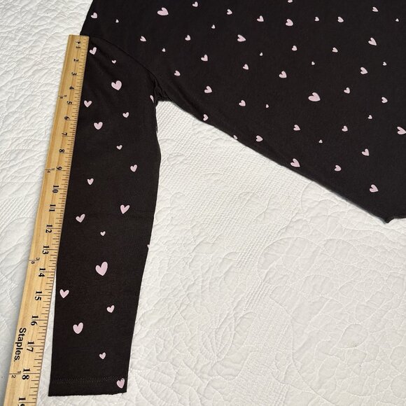 NWT CHASER GIRLS BROWN W/Pink Hearts TEE SIZE 14 - Picture 5 of 7
